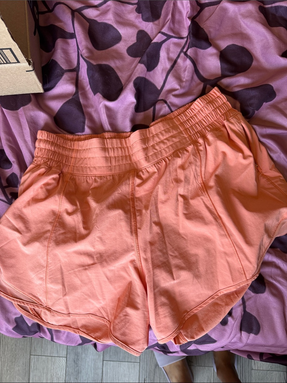 Lululemon Hotty Light Orange Shorts